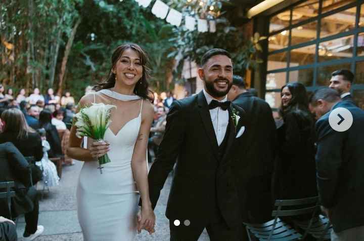 Image - Alex Roldan with his wife, Stacy Marquez, on their wedding day. 